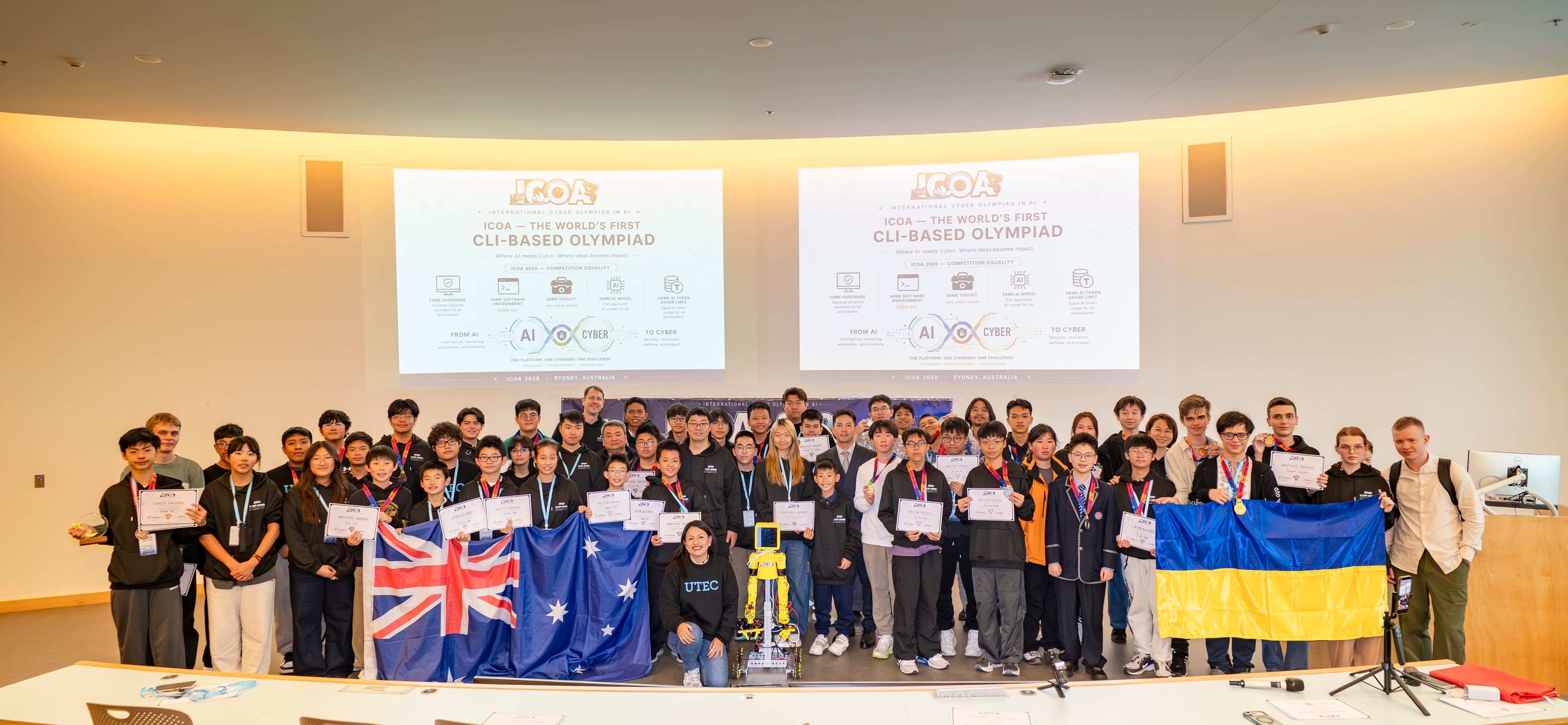 Upacara penghargaan ICOA 2026 di Sydney